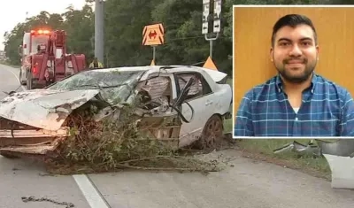 José Velásquez se accidentó en su carro y permaneció 5 días herido en el bosque.