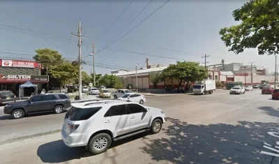 En este sector se registró el accidente de tránsito en la madrugada de este lunes festivo.