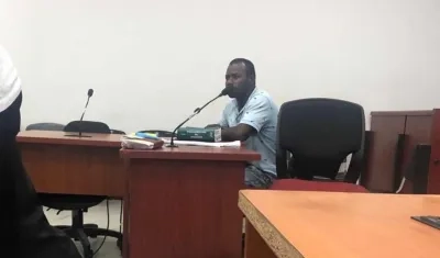 Luis Alfonso Cerra Páez, alias 'El Coro', en audiencia.