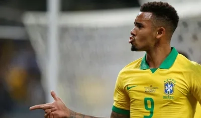 Gabriel Jesús, delantero brasileño. 