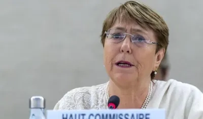 La alta comisionada de la ONU, Michelle Bachelet.
