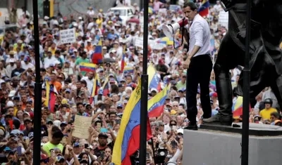 El jefe del Parlamento de Venezuela, Juan Guaidó.