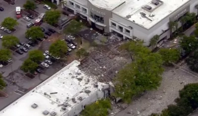 Así quedó el centro comercial.