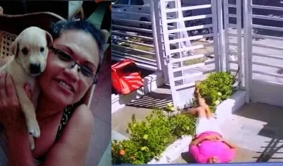 Angélica Ruíz Vega en una foto familiar y el día en que fue asesinada.