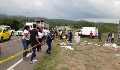 Cinco muertos en siniestro vial