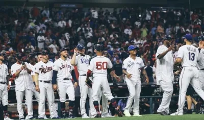Celebración en el juego de las estrellas de las Grandes Ligas.