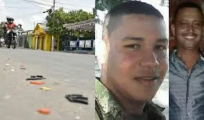Marlon Fontalvo Conrrado, de 33 años; y Deivi López Morales, muertos en accidente de moto.