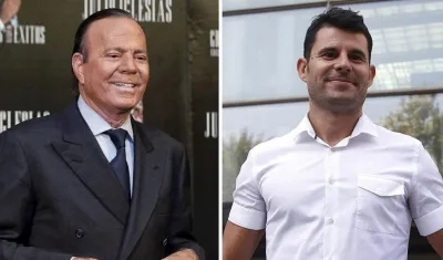 Julio Iglesias y Javier Sánchez, hijo recién declarado del cantante.