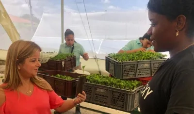 La candidata a la Gobernación, Elsa Noguera.