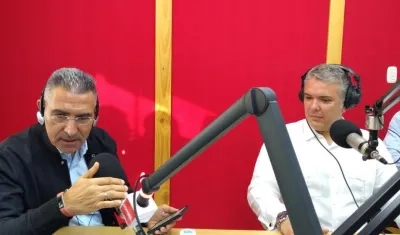 El periodista Jorge Cura entrevista al Presidente Iván Duque.