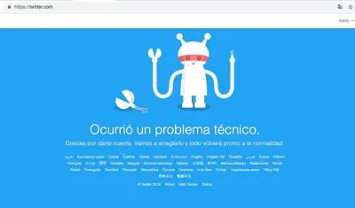 Twitter tuvo una caída global.