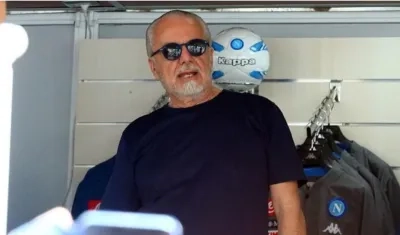  Aurelio De Laurentiis, presidente del Nápoles.