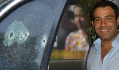 Haled Saghair Granados manejaba una camioneta Toyota Fortuner cuando le hicieron el atentado. 