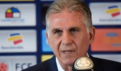 Carlos Queiroz, técnico portugués de la Selección Colombia. 