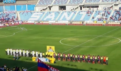 Foto del último encuentro entre ambos equipos.