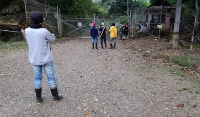 Imagen de cuando estaban retenidos.