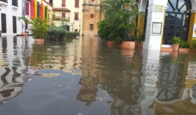 Así quedó el centro histórico de la ciudad.