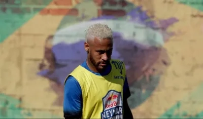 Neymar, delantero brasileño. 