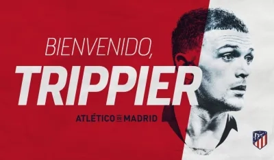 Así recibió el Atlético de Madrid a Kieran Trippier.