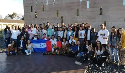 Participantes del Foro de Jóvenes Constructores de Paz 2019.