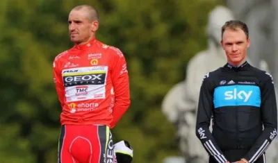 Juan José Cobo y Chris Froome.