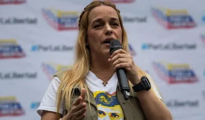 En la imagen, Lilian Tintori, esposa del político opositor venezolano Leopoldo López. 
