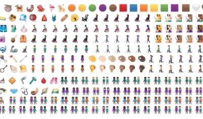 Un grupo de emojis de Google que estarán en Android Q.