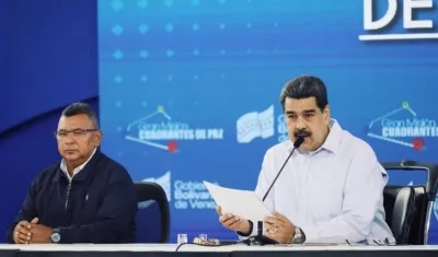 El Presidente de Venezuela, Nicolás Maduro.