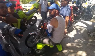 El técnico lesionado. 