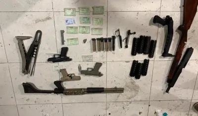 Las armas eran traídas de los Estados Unidos para las bandas criminales.