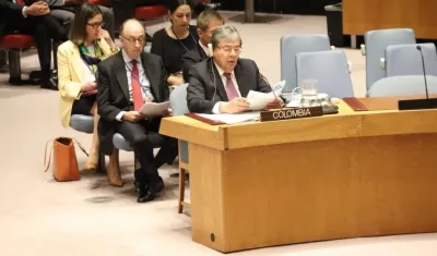 El Canciller, Carlos Holmes Trujillo.