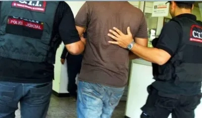 EL CTI de la Fiscalía participó de su captura.