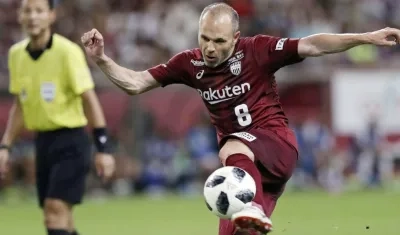 Andrés Iniesta, jugador español. 