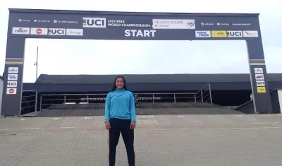 Sharid Fayad, deportista soledeña en el Campeonato Mundial.