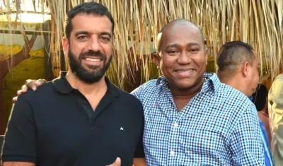 El Senador Arturo Char con el Diputado Gersel Pérez Altamiranda.