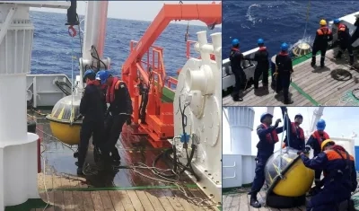 Dimar trabajó en la instalación de una boya y la extracción de otra en San Andrés.