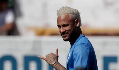 Neymar, delantero brasileño. 
