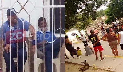 Los dos contratistas retenidos en 7 de Abril.