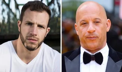 Joe Watts, doble de riesgo, y Vin Diesel, protagonista de 'Rápidos y Furiosos'.