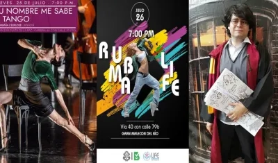 Agenda cultural de los próximos días.