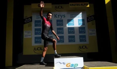 Egan Bernal, ciclista colombiano. 