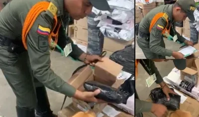 La droga hallada en el aeropuerto.