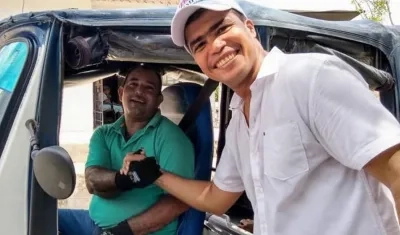 Rodney Castro en su recorrido por el Atlántico.