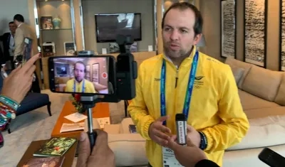 Ernesto Lucena, ministro de Deportes. 