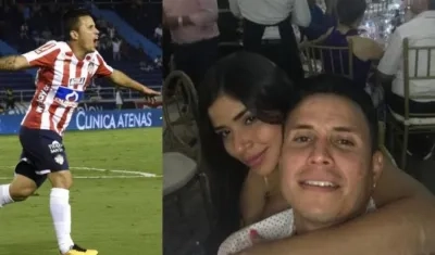 Roger Torres y su esposa Nathalie Osorio. 