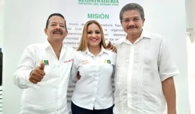 Rafael Sánchez Anillo, Diana MAcías Reslen y José Matías Ortiz.