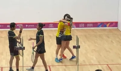 Miguel Ángel Rodríguez y Catalina Peláez celebran el oro