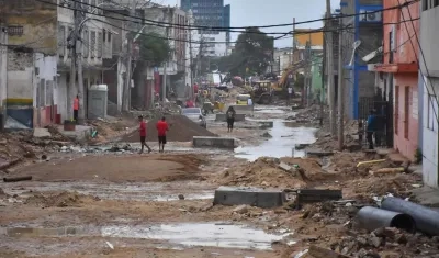 Estado de las vías en la zona del proyecto.