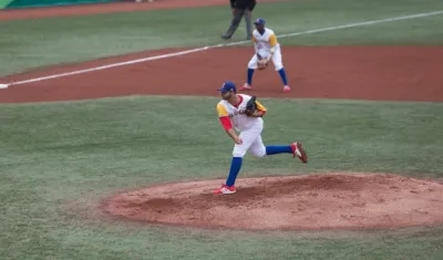 El lanzador colombiano José Calero. 