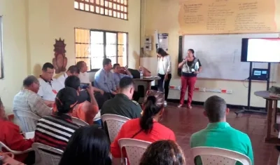 Imagen de una reunión de la Comisión Regional de Moralización del Atlántico.